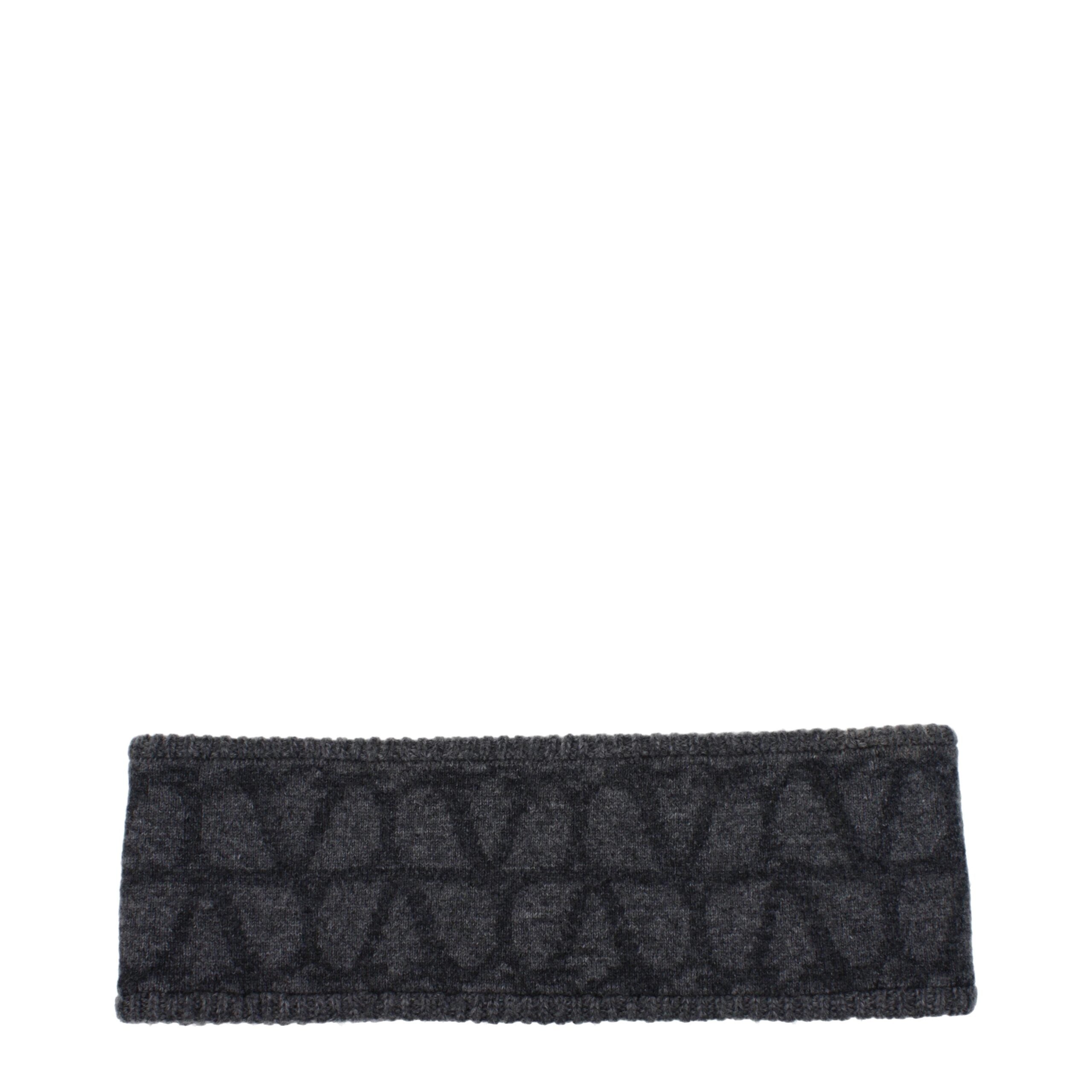 Valentino Garavani Gray Wool Headbands